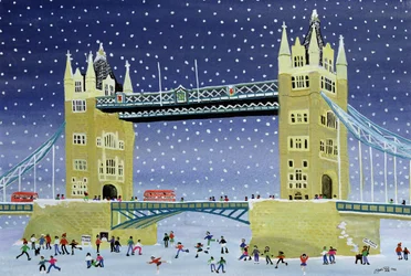 Tower Bridge: Schlittschuhlaufen auf dünnem Eis